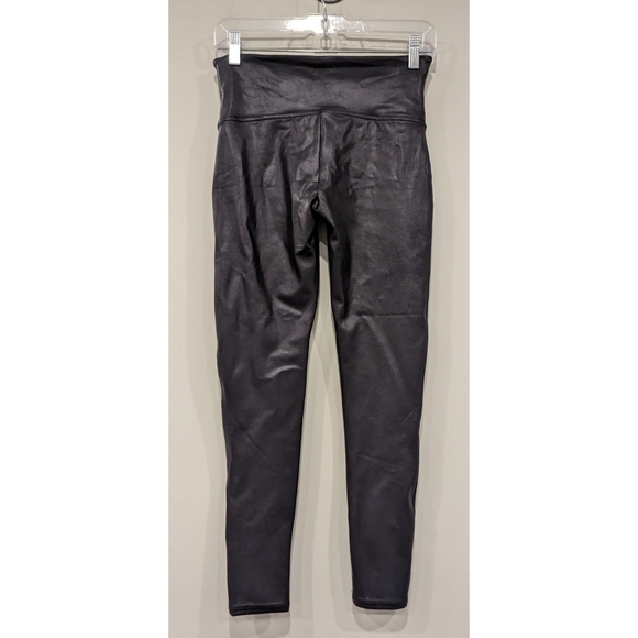 Spanx Faux Leather Leggings in Black Size Large - Picture 3 of 8